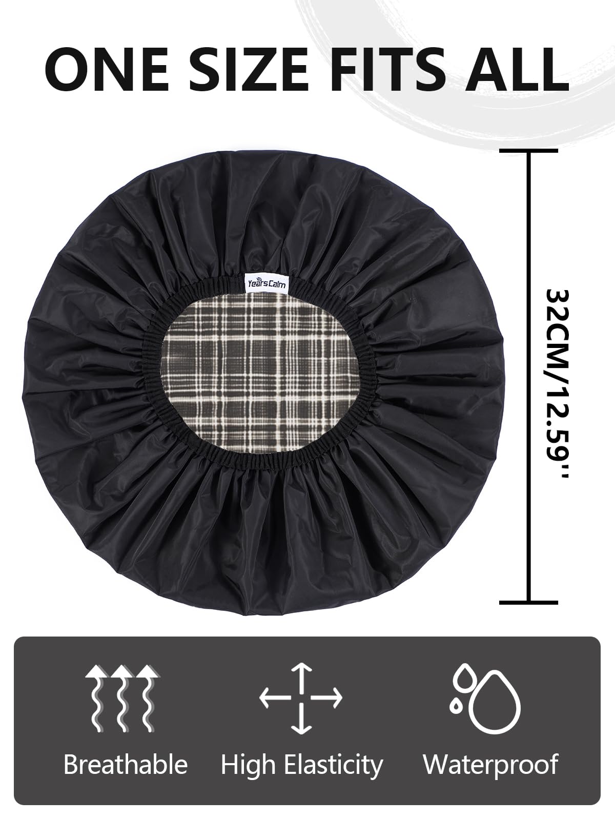 Years Calm cap held in hand showing compact size for travel