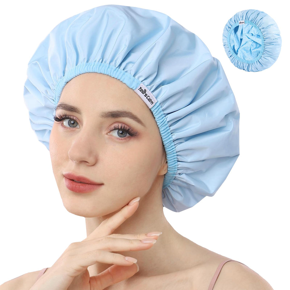 Years Calm front packaging showing reversible shower cap and benefits