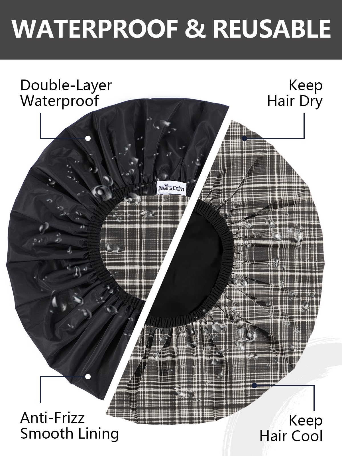 Years Calm close-up of reversible patterned fabric showing durable finish