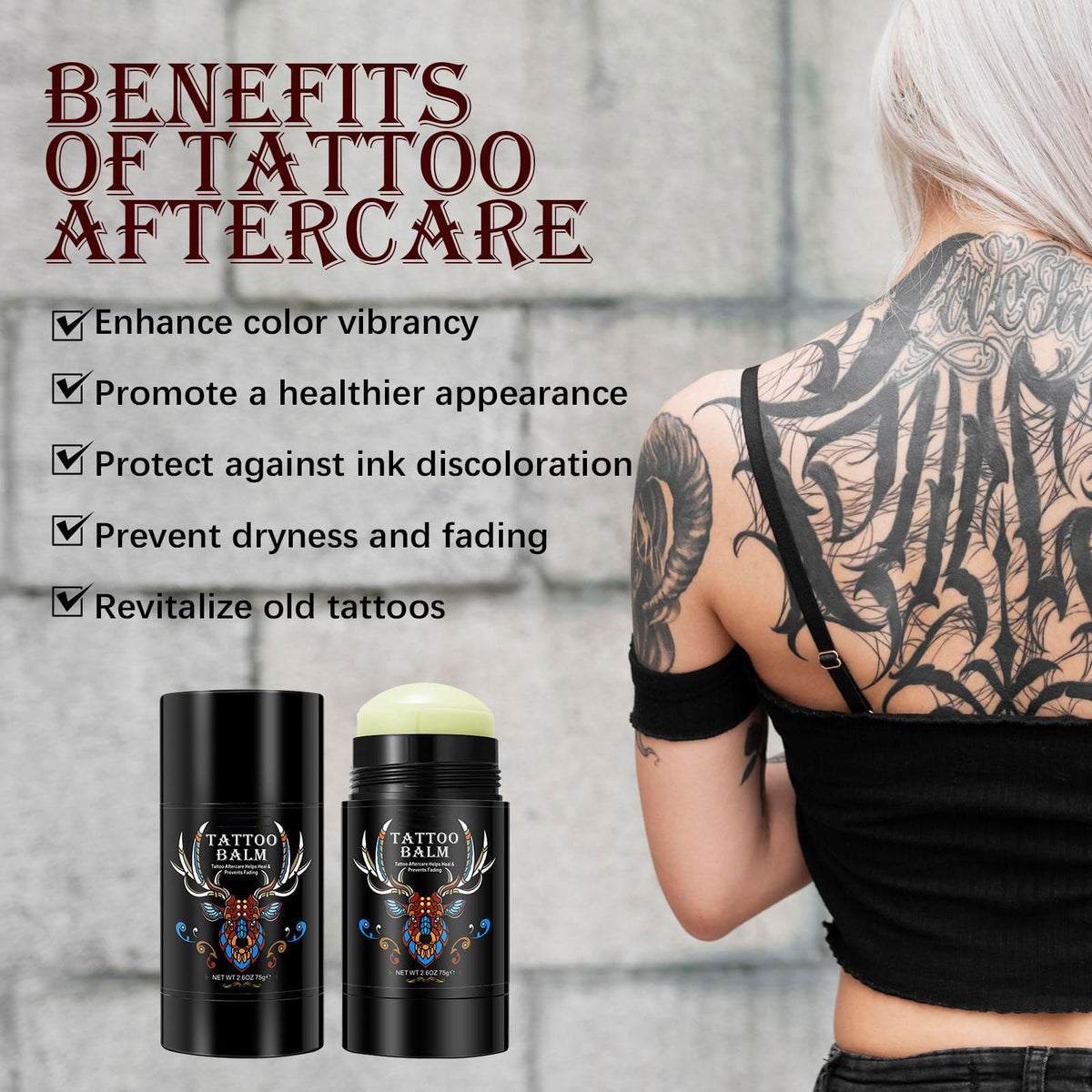 Yecuce being applied to a fresh tattoo to reduce redness and soothe