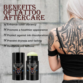 Yecuce being applied to a fresh tattoo to reduce redness and soothe