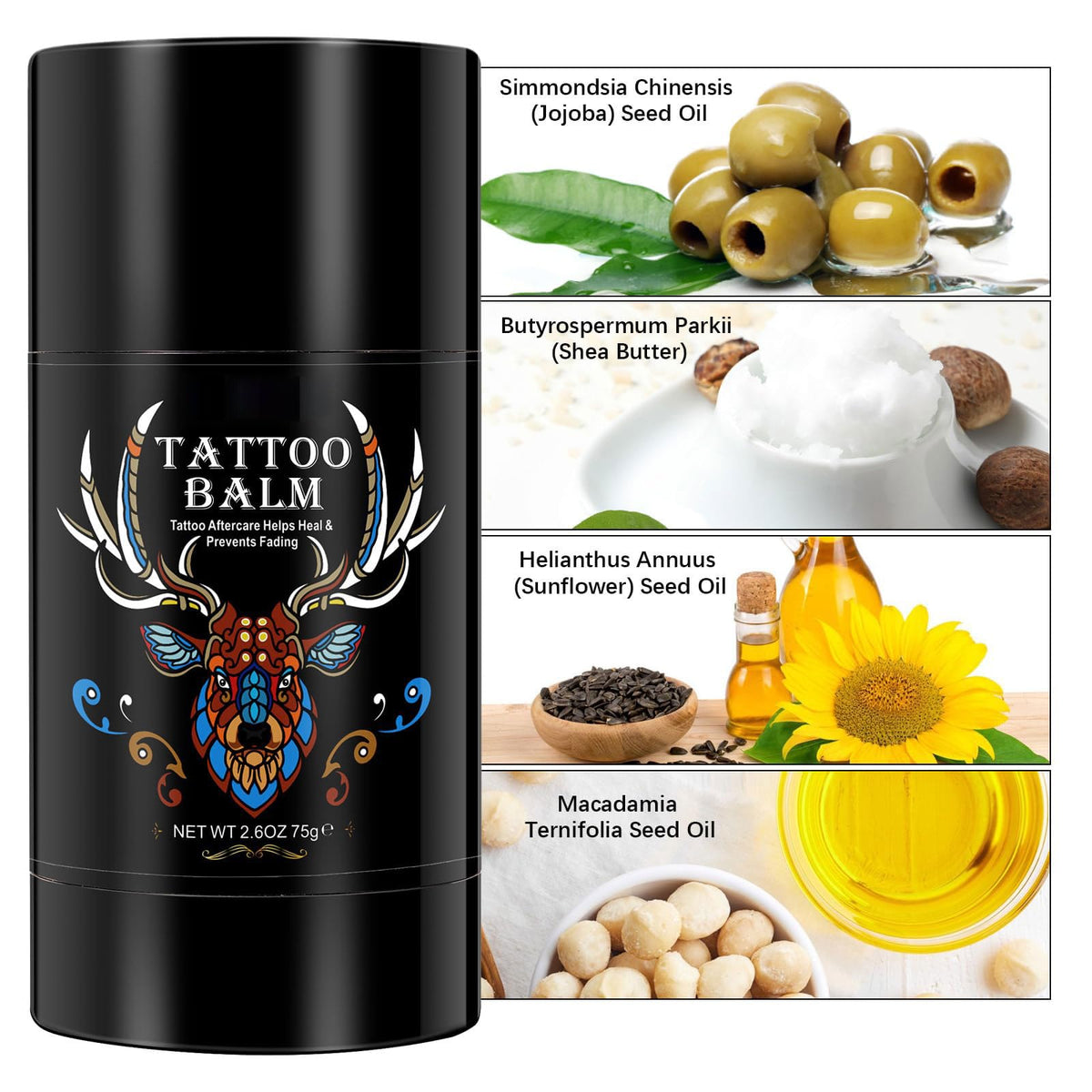 Yecuce product label detail highlighting natural ingredients and clear benefits