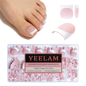 YeeLam front packaging showing 240-piece matte baby pink set and value