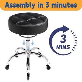 YEEZEE stool beside shoe for scale showing compact footprint and sturdy build