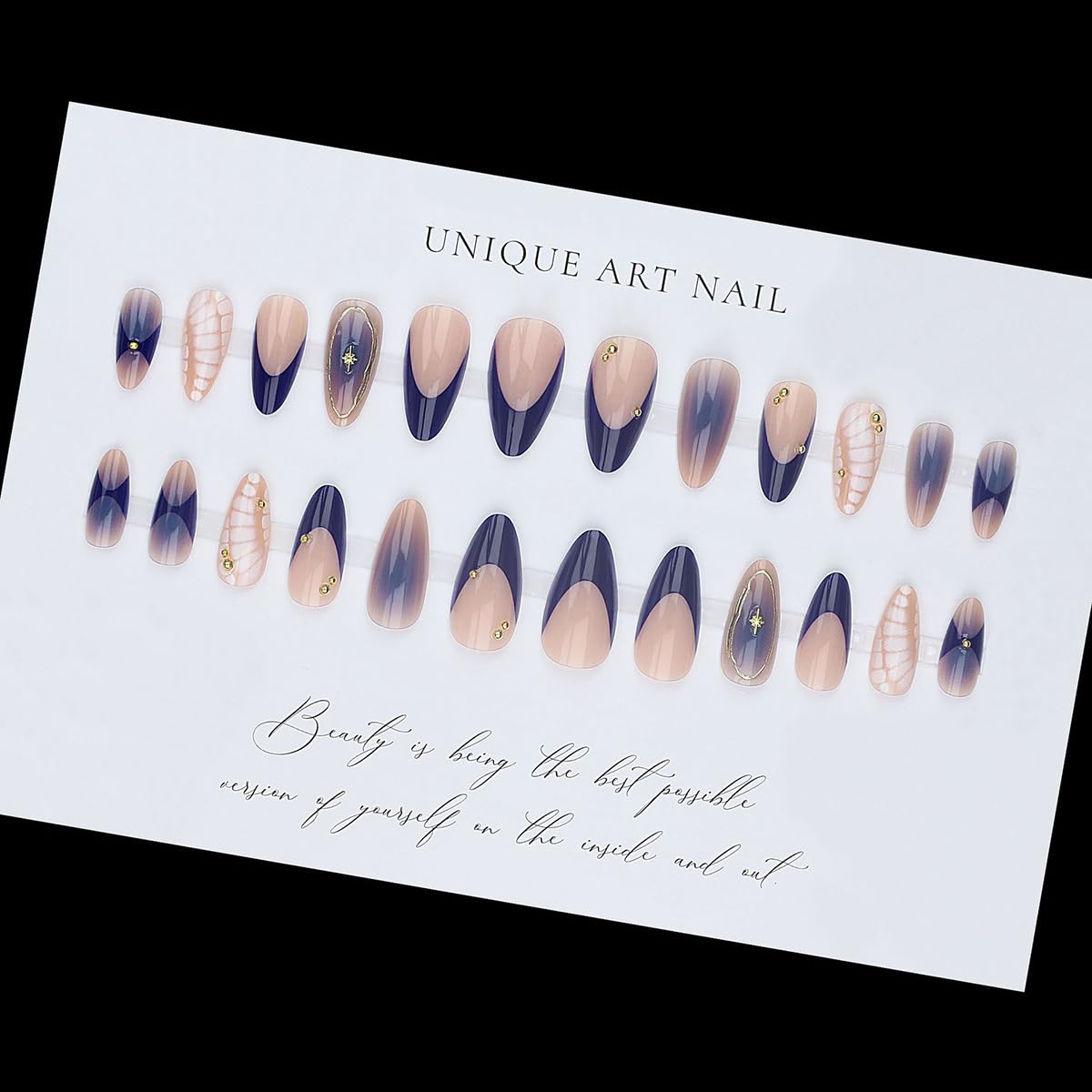 yefiuo press-on nails worn on model hand in lifestyle setting showing polished result benefit ready-to-wear