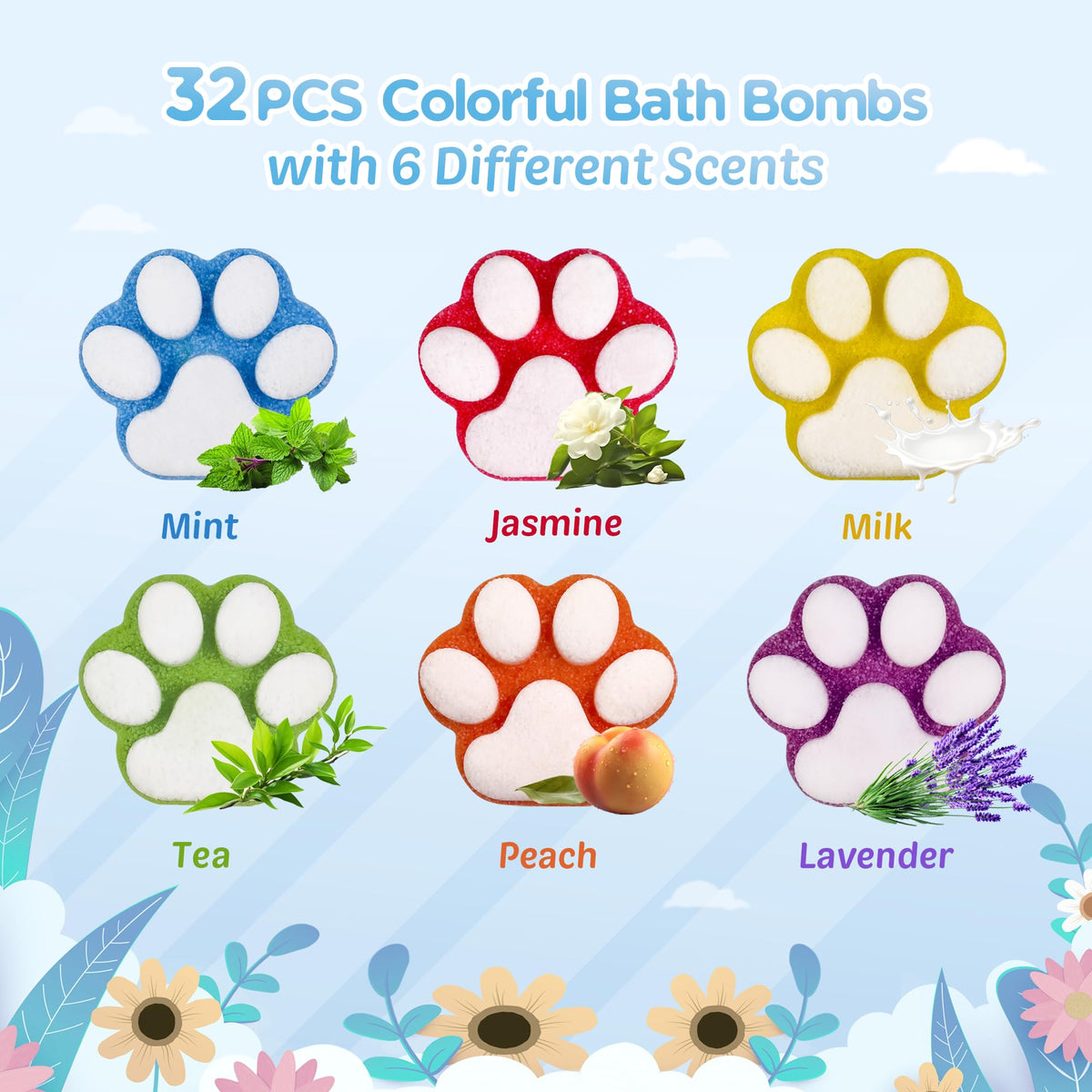 Yekery close-up of paw bath bomb texture, natural fizz-friendly ingredients visible