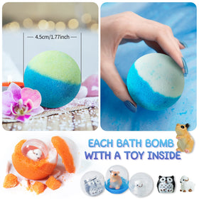 Yekery single bath bomb close-up highlighting texture and gentle formula