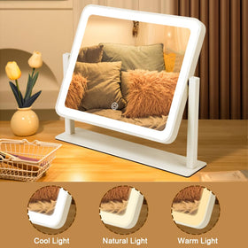 YEKKOPT mirror in use during makeup application providing shadow-free illumination