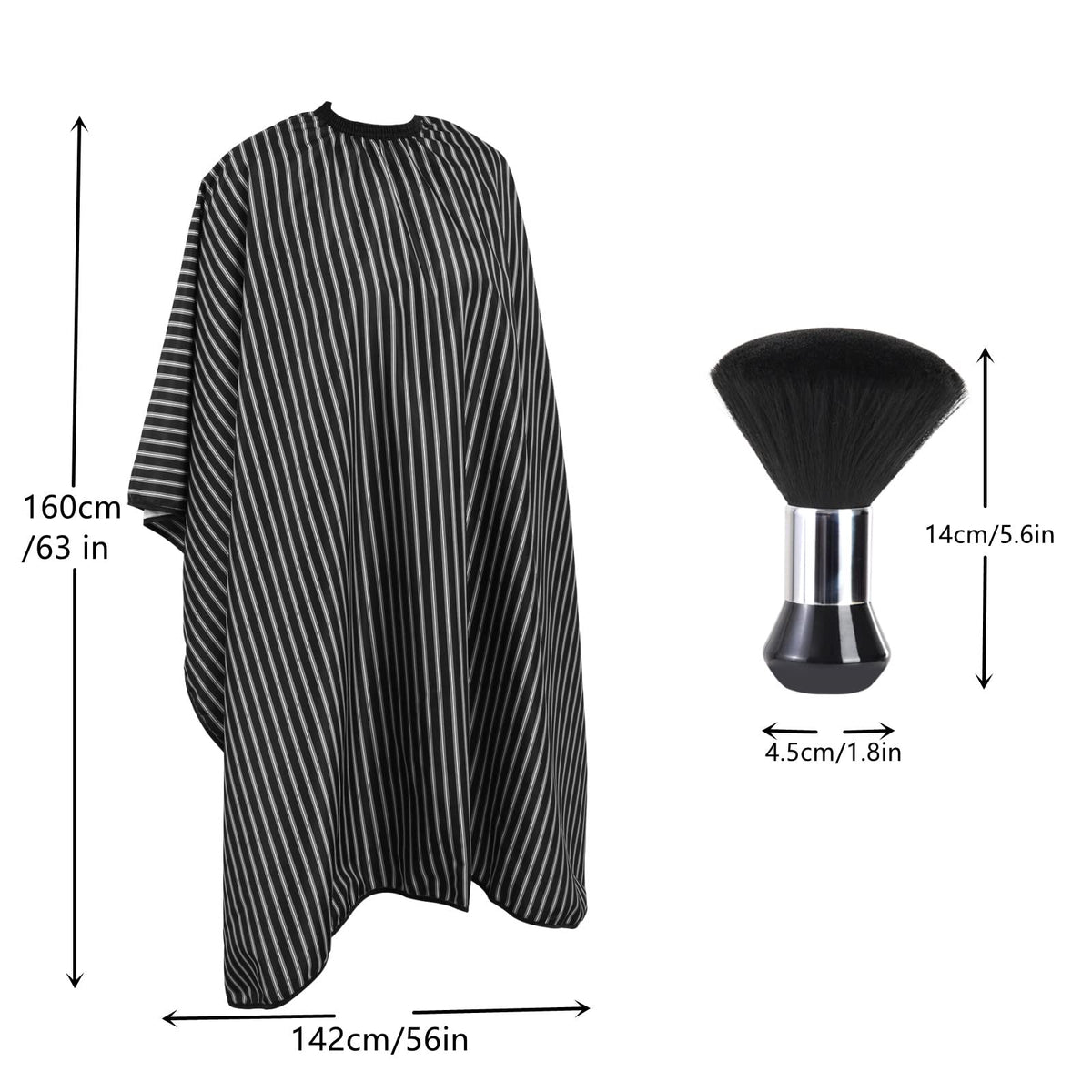 YELEGAI cape back view demonstrating complete coverage for clients