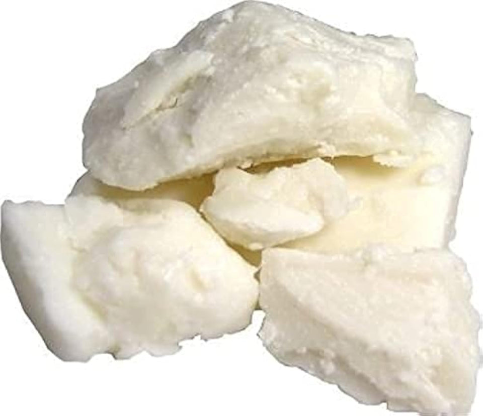 Yellow Brick Road front packaging showing 2 lb jar of raw shea butter for pure formulations