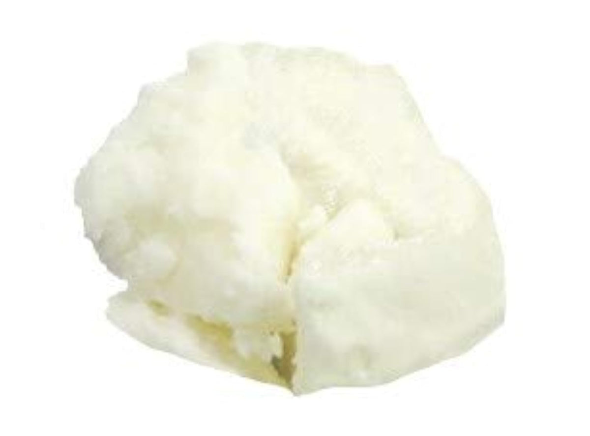 Yellow Brick Road shea butter front packaging showing 1 lb tub and neutral white color for formulation