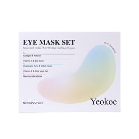Yeokoe patches staged in nighttime routine showing calming benefit