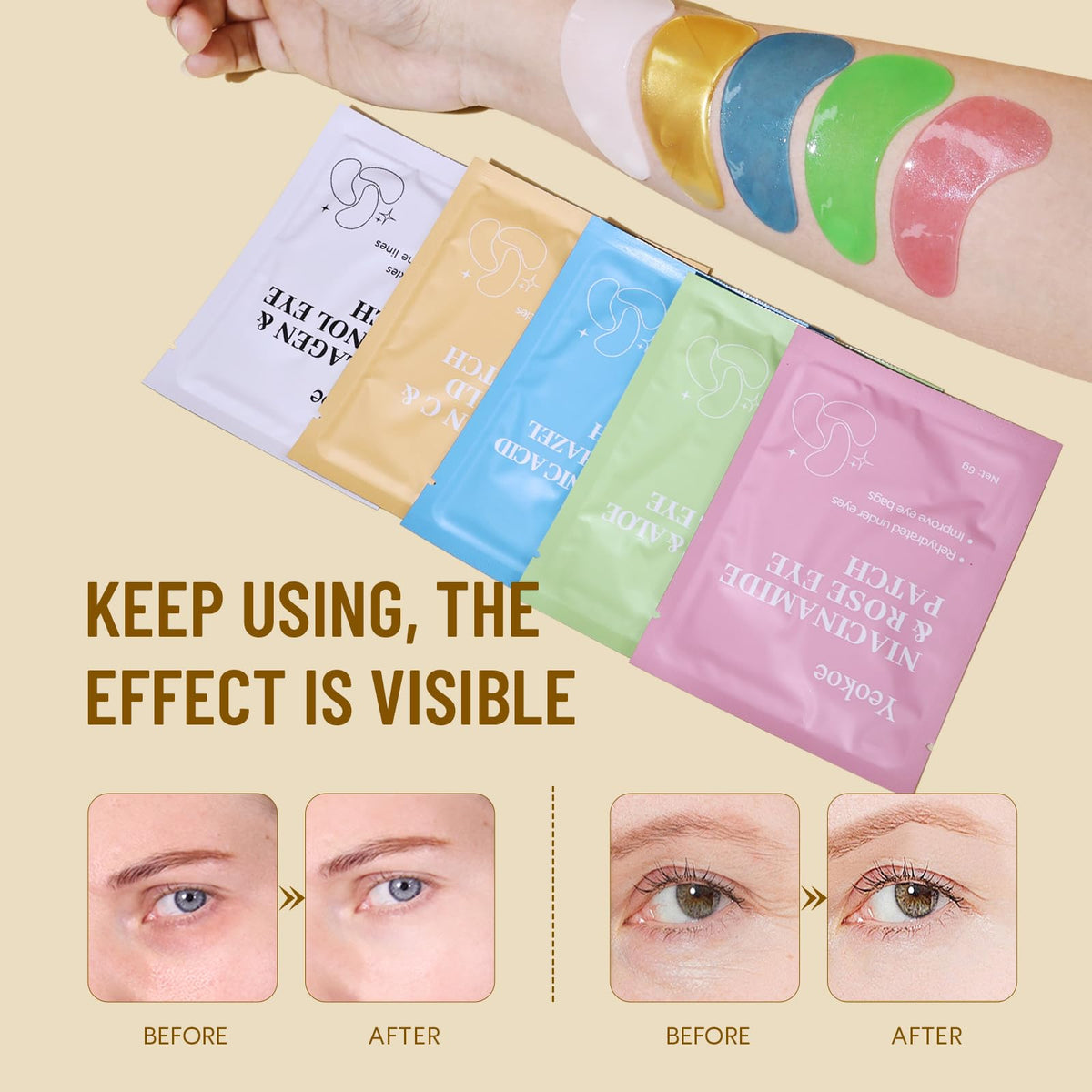 Yeokoe serum texture on fingertip showing hydration benefit visible gloss