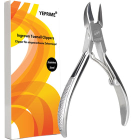 YEPRIME front view of clippers showing curved blade for cleaner cuts