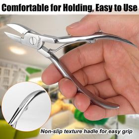 YEPRIME clippers next to ruler demonstrating compact, ergonomic size