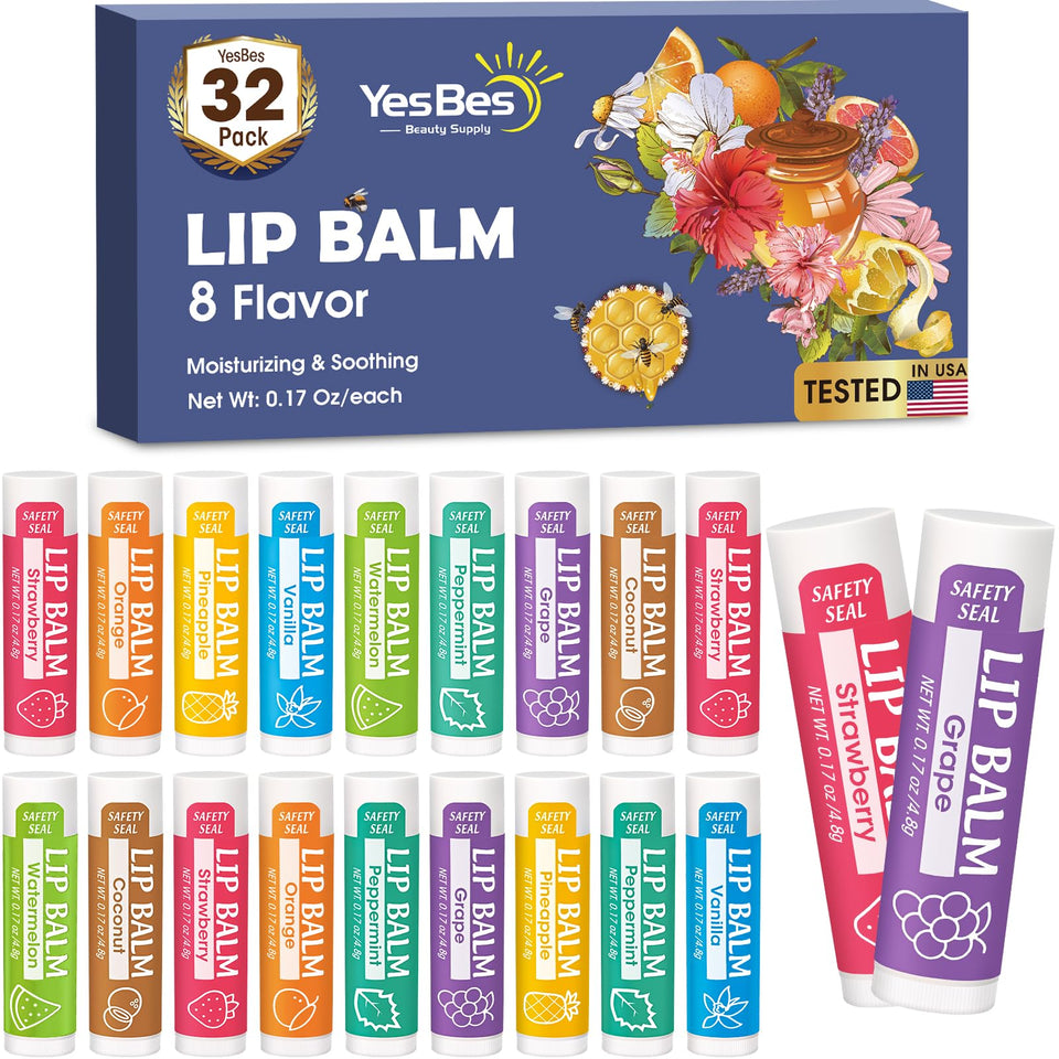 YesBes front packaging showing 32-pack and flavors for value and variety