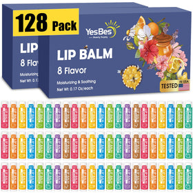 YesBes front packaging showing bulk 128 pack and flavor variety for convenient gifting