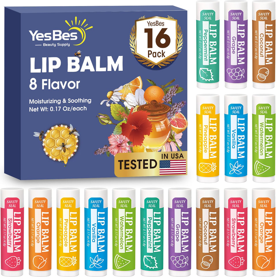 YesBes front packaging showing 16-pack and flavor icons for easy gifting