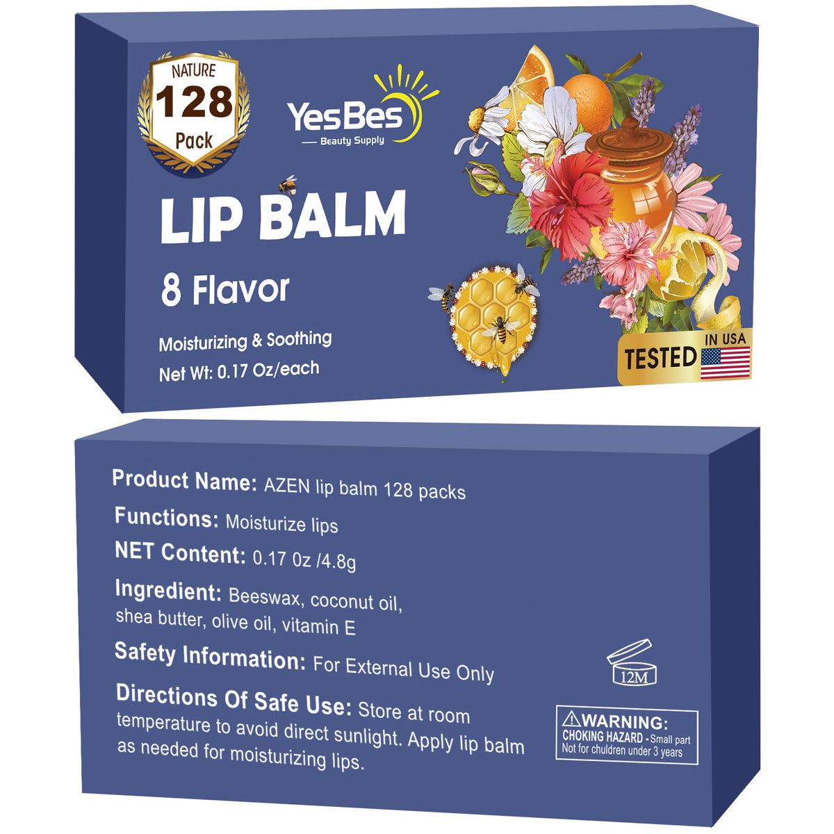 YesBes party favor display with tubes indicating bulk event distribution convenience