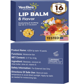 YesBes lip balm next to coin for size comparison and pocket-friendly portability