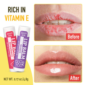 YesBes lip balms inside a purse for travel convenience and on-the-go hydration