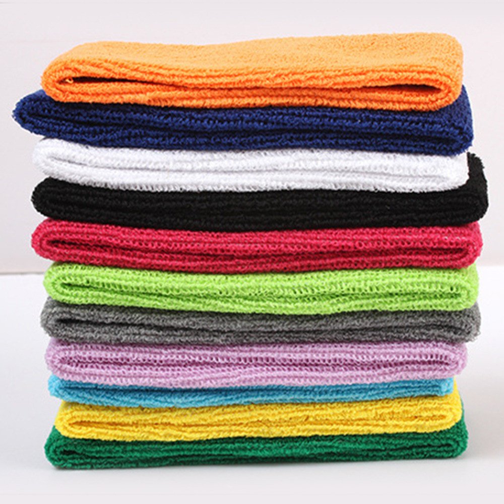 Yeshan headband worn during exercise keeping hair and sweat away