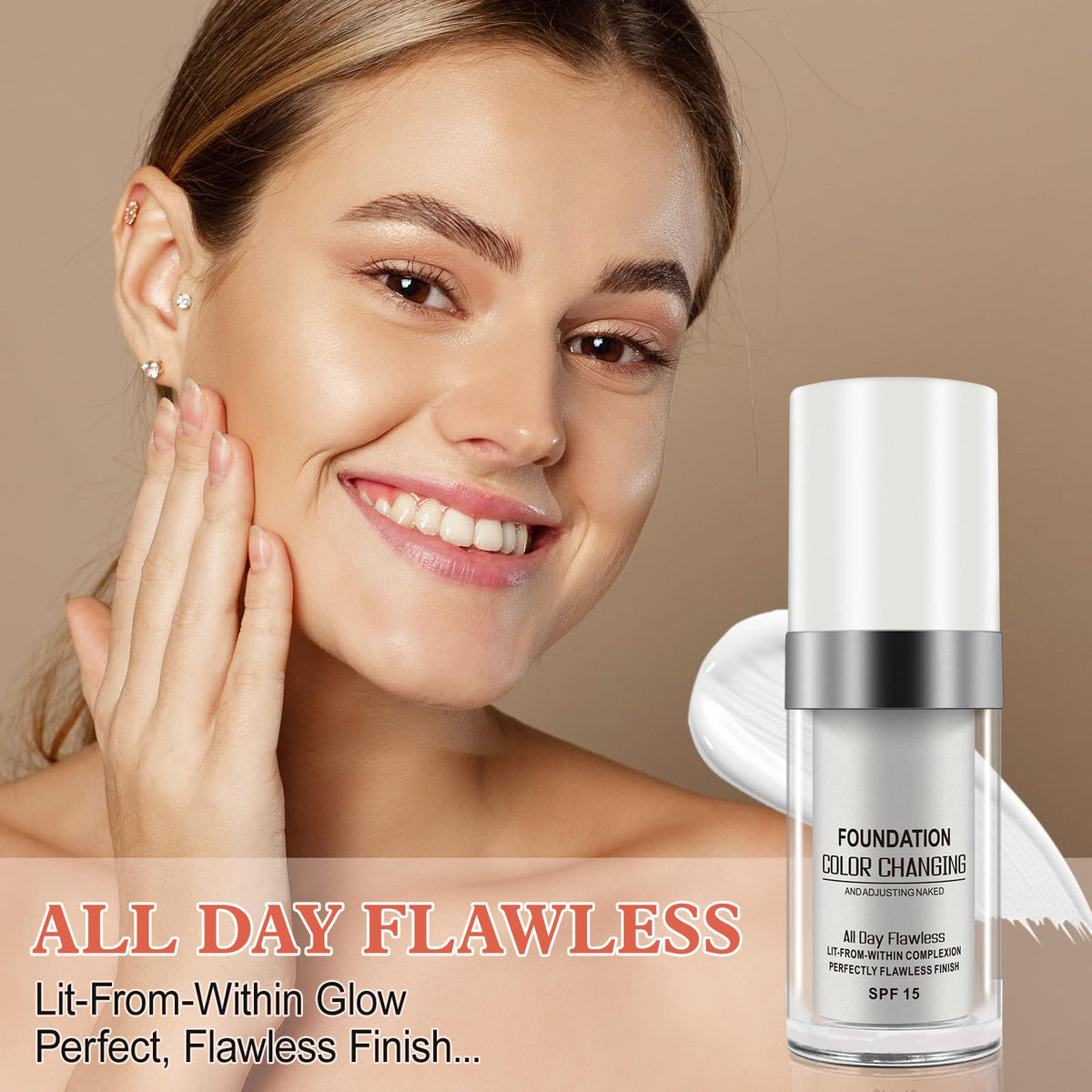 YEUGSCKA being blended with fingers for seamless color match benefit