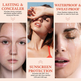 YEUGSCKA before and after half-face demonstrating pore-refining effect