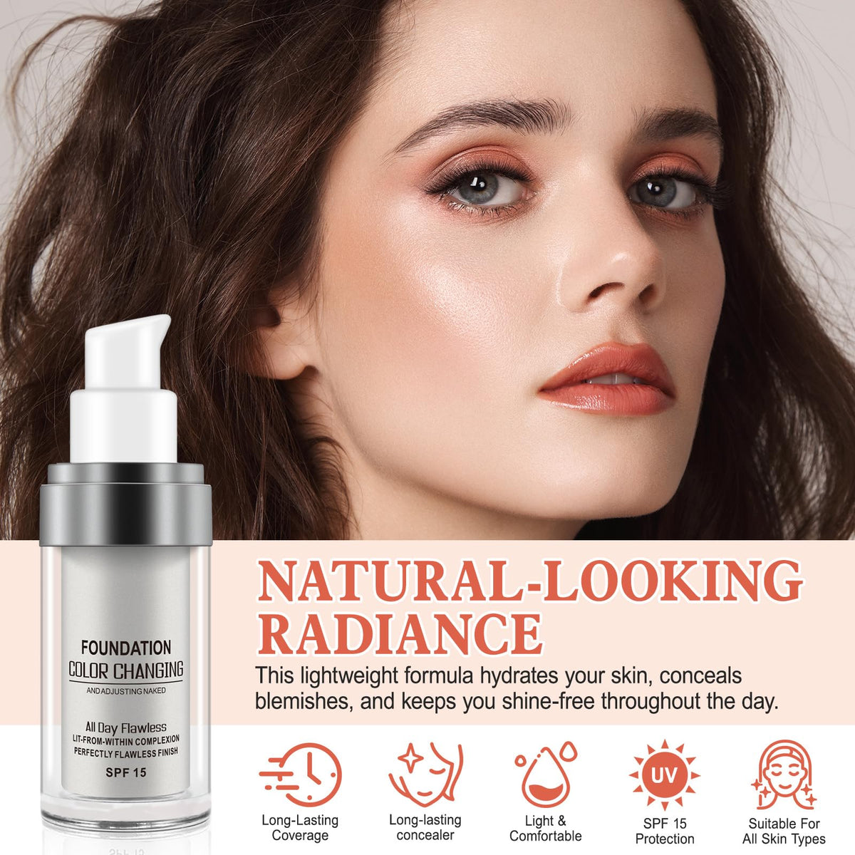 YEUGSCKA label highlighting SPF 15 protection and ingredient clarity