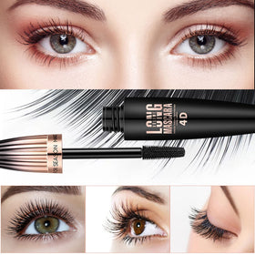 YEUGSCKA swatch on skin showing silk-fiber texture and intense black payoff