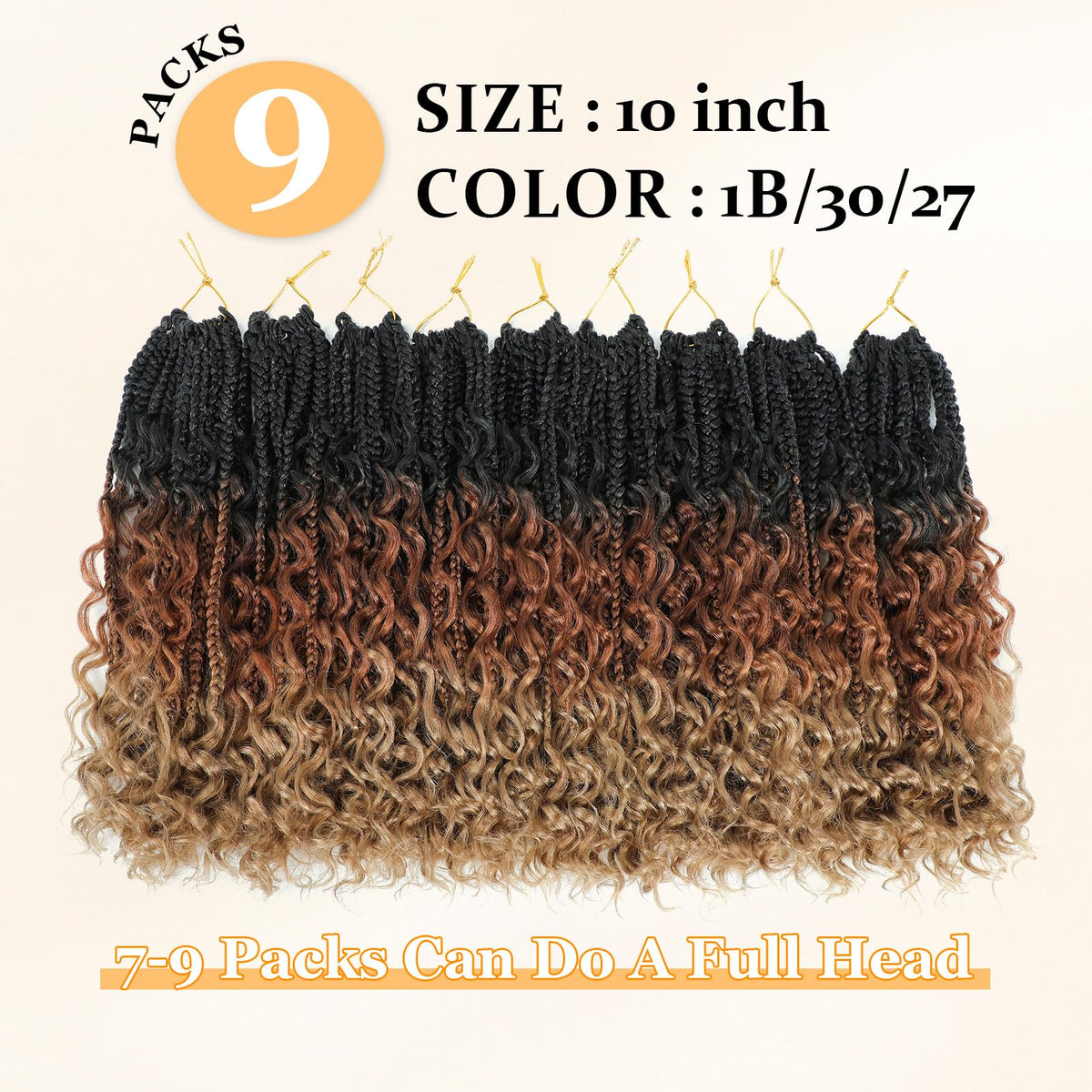 YEWELL close-up of braid texture and curly ends for soft volume