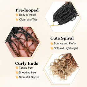 YEWELL crochet needle and rings included for quick styling