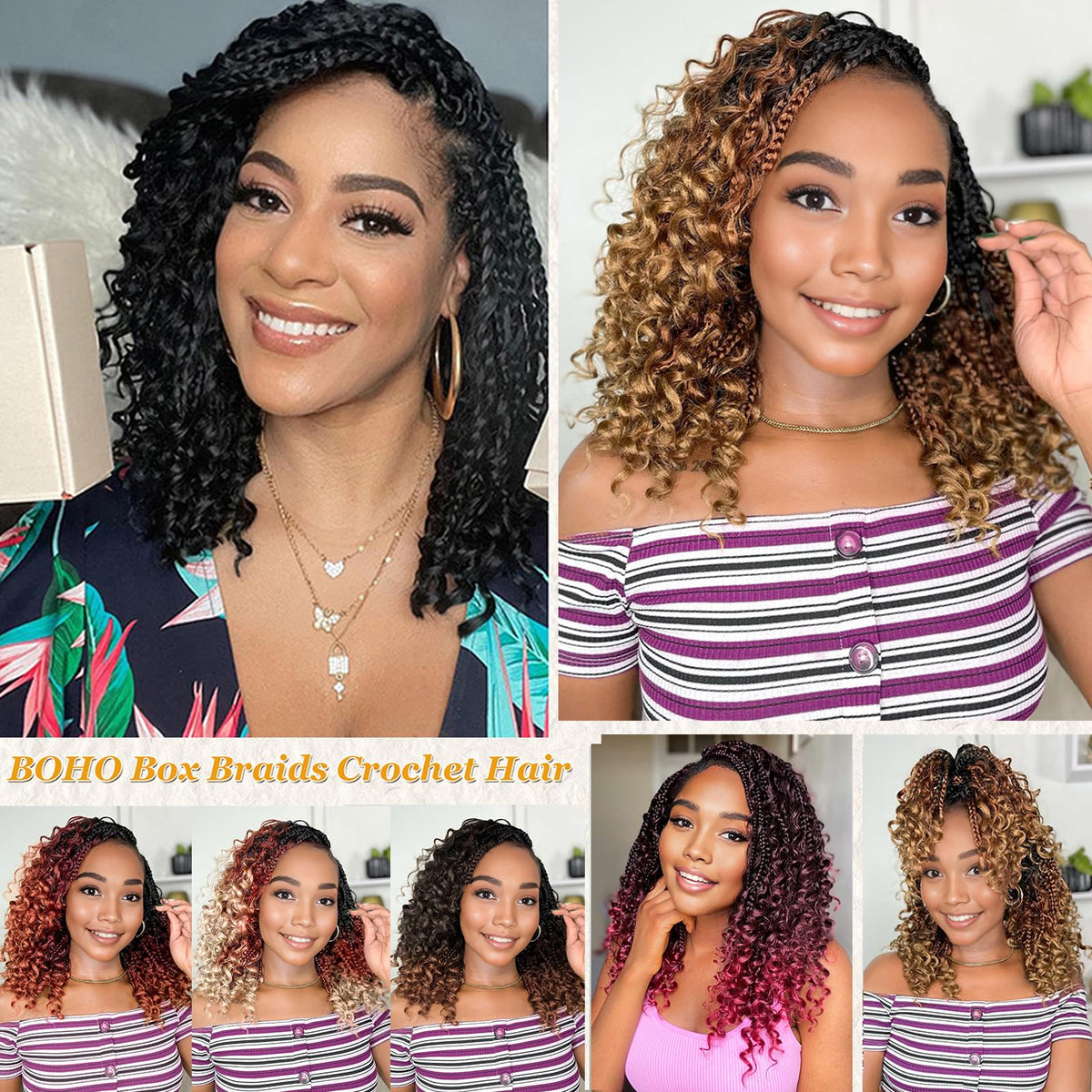 YEWELL lifestyle photo of woman wearing boho braids for effortless style