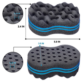 YEZEY big holes sponge detail for larger twist definition