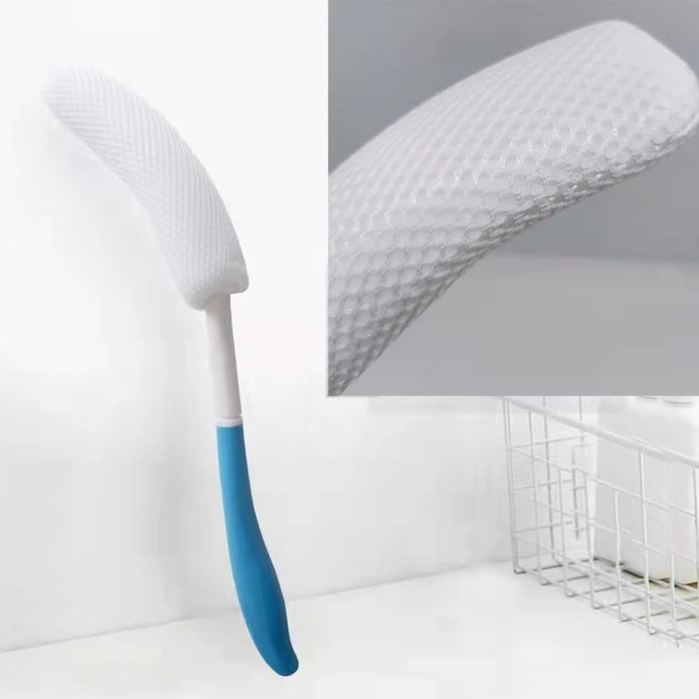 YF-ANEN in-use by elderly woman demonstrating safer back cleaning and lotion application