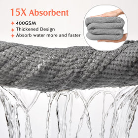 YFONG close-up microfiber texture highlighting fast absorbency and softness