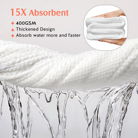 YFONG close-up of microfiber pile showing absorbent texture that soaks water fast