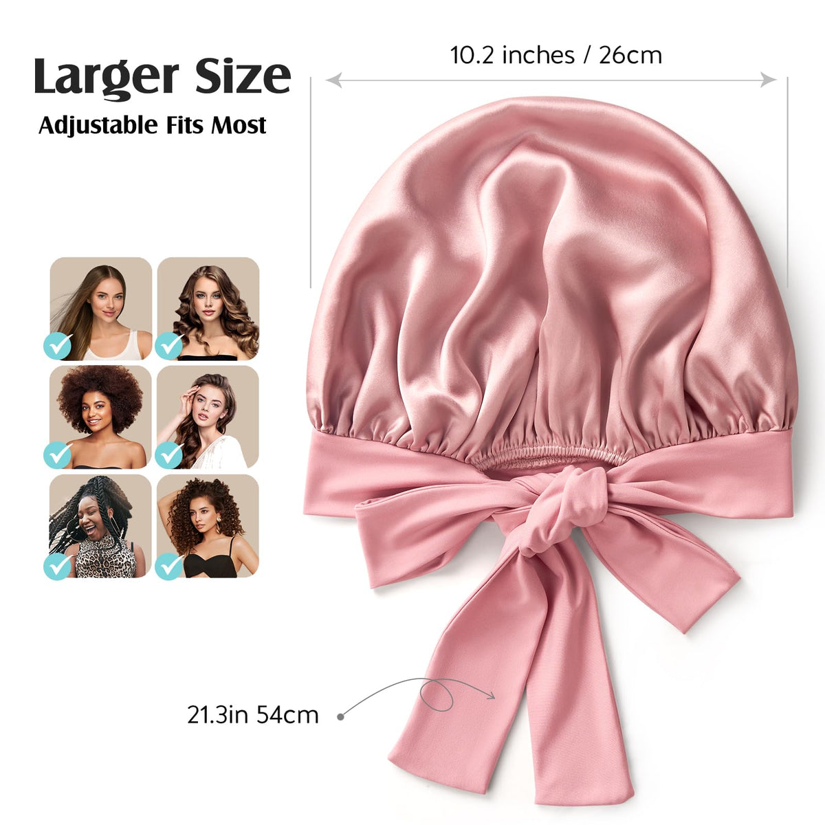 YFONG bonnet next to hand for size comparison showing 13-inch diameter