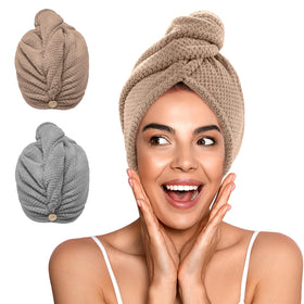YFONG front view of two towel colors, shows value and quick-dry benefit