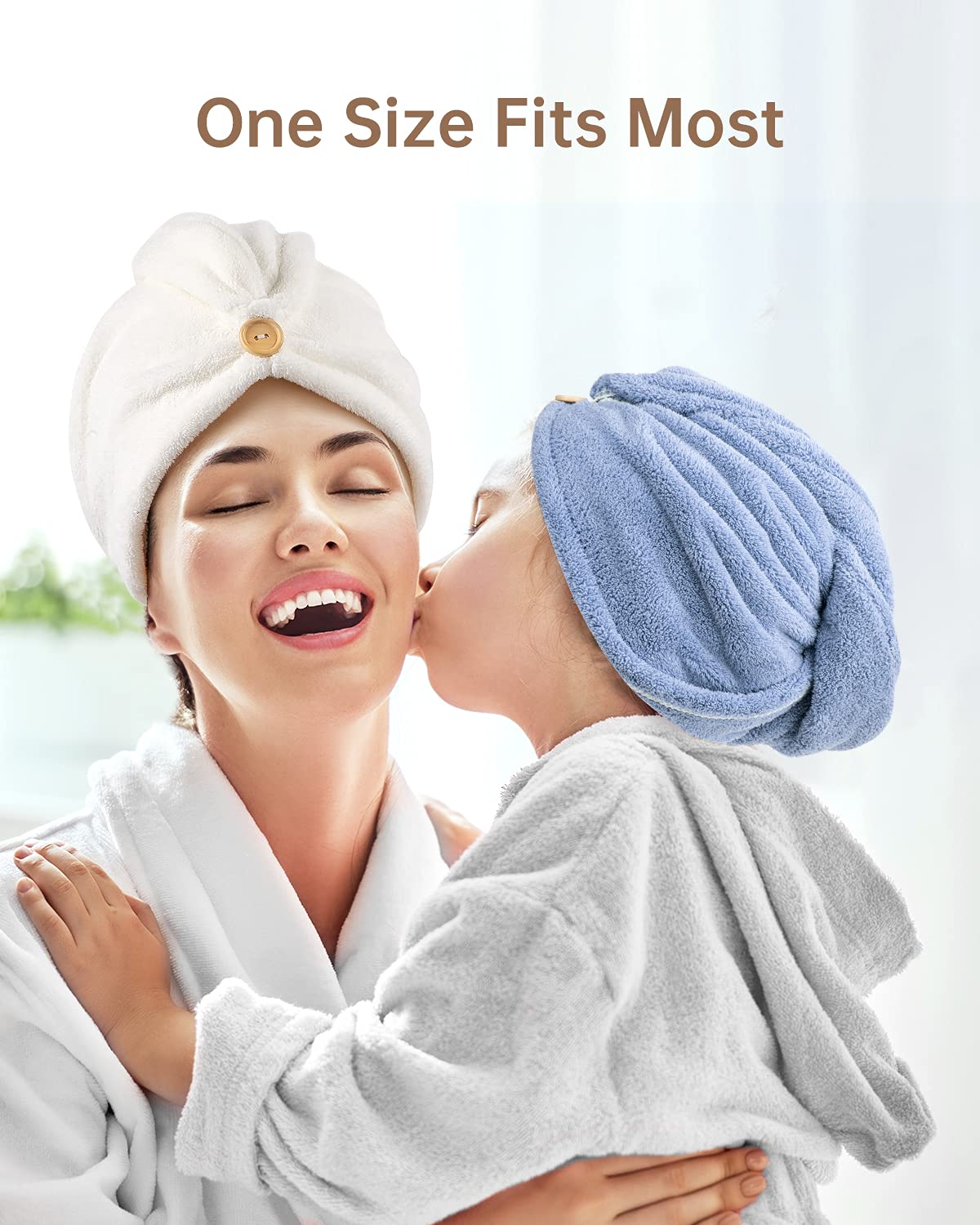 YFONG towels styled on bathroom counter for travel-ready convenience