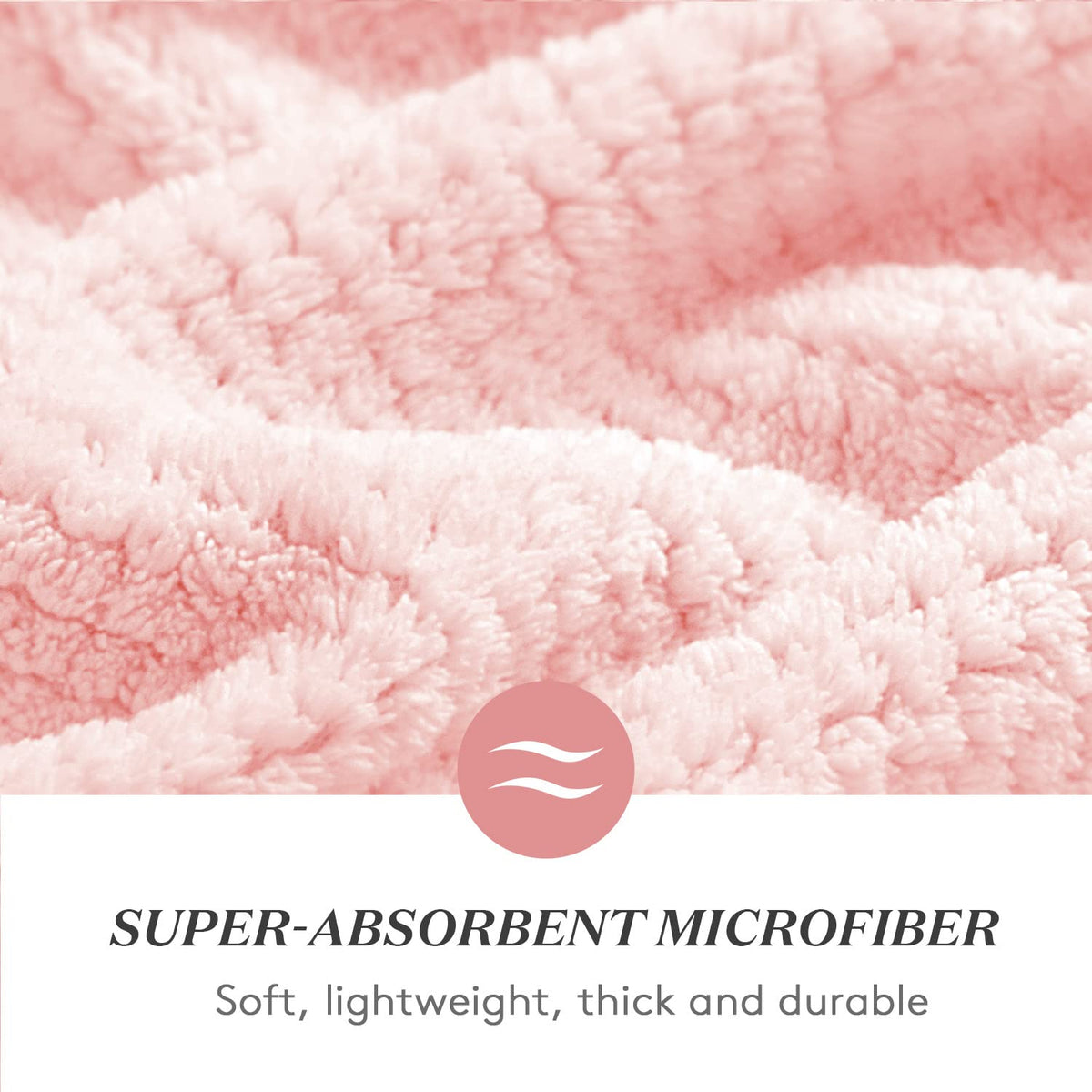 YFONG towel fully spread on bed demonstrating generous 26.3x40 size