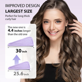 YFONG wrapped around wet hair absorbing moisture quickly to reduce frizz