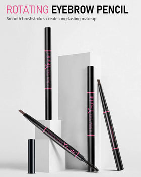 YFulfill older woman applying eyebrow pencil for subtle definition