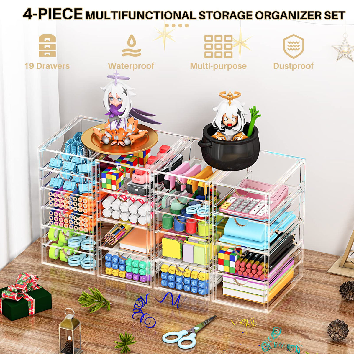 YFXCVSL on a desk storing pens and office supplies to declutter workspace