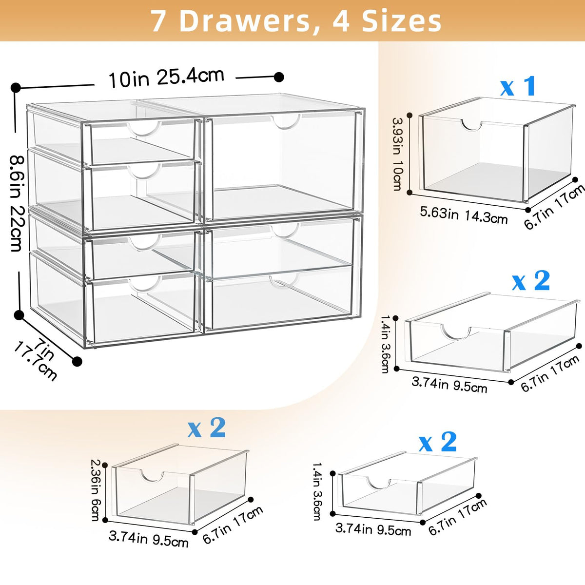 YFXCVSL top shelf staged with daily essentials for extra surface storage