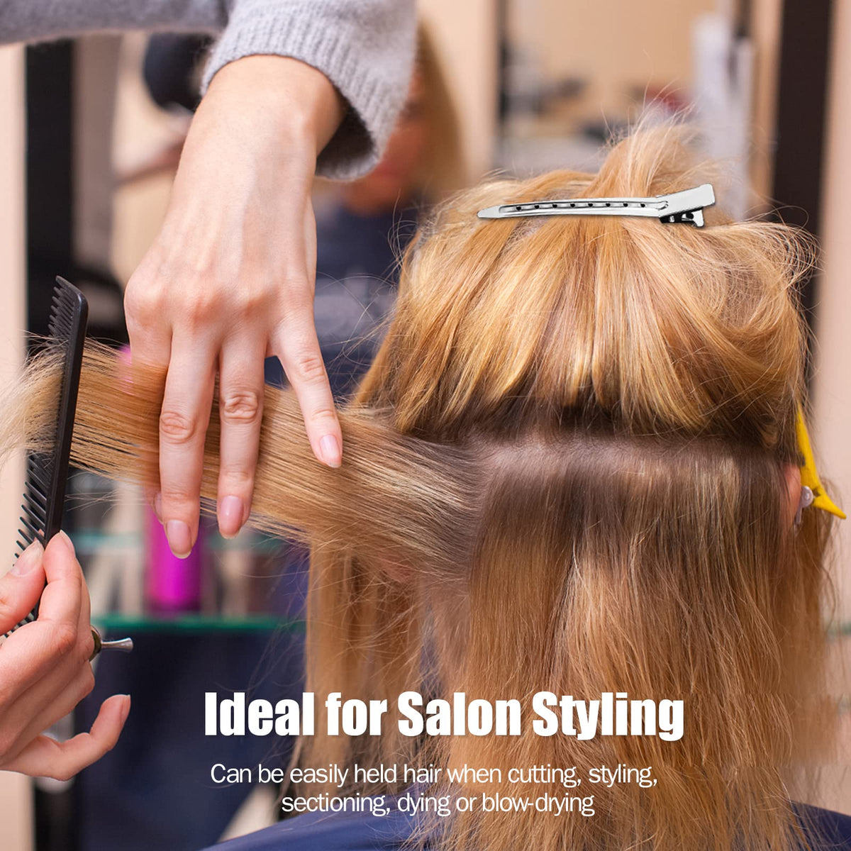YGDZ clips holding rollers in salon setting showing stable roller placement