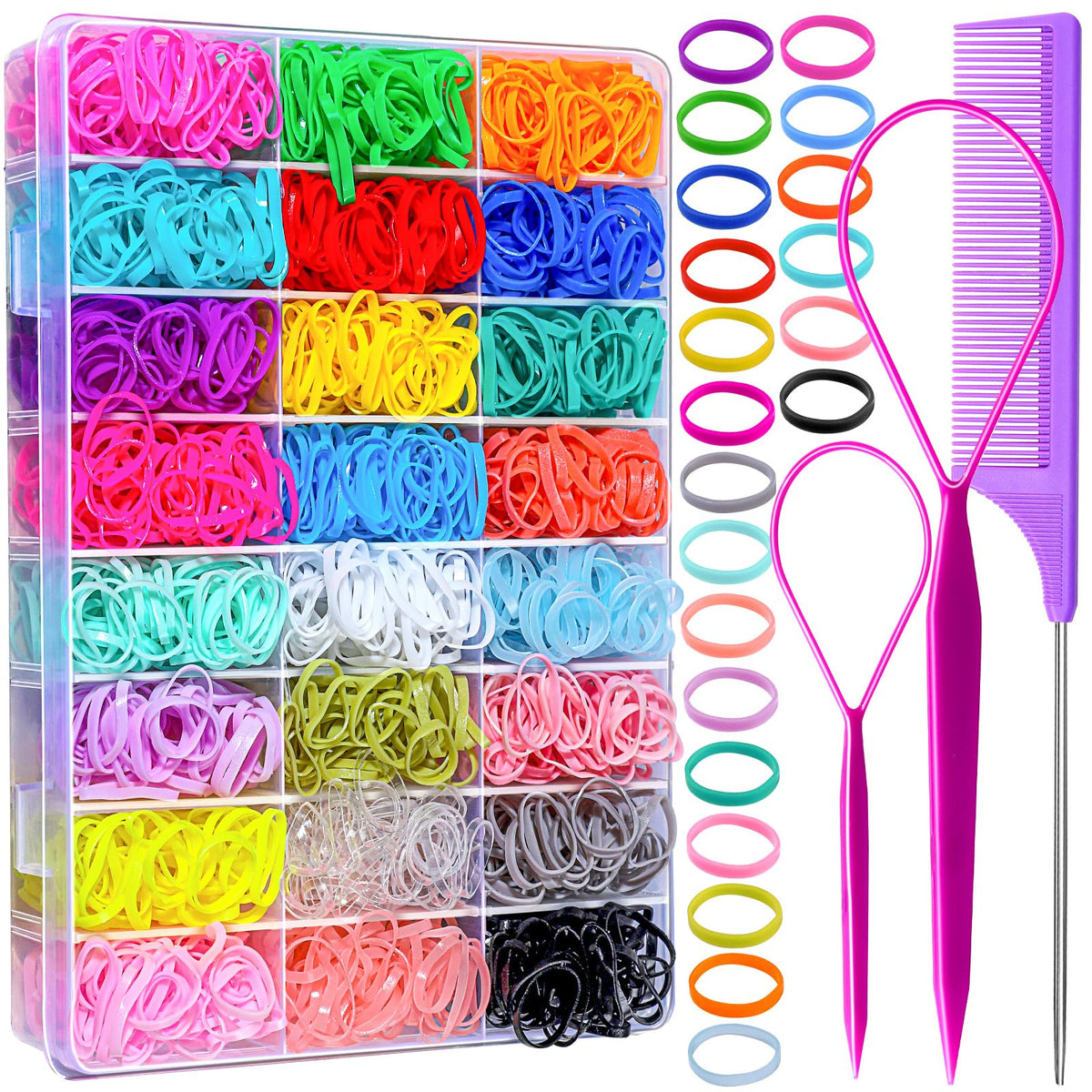 YGDZ front packaging clear case showing organized bands and tools for tidy storage