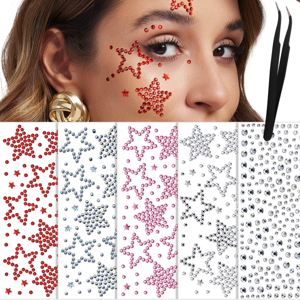 YGDZ front packaging showing all gem sheets and tweezers for quick selection