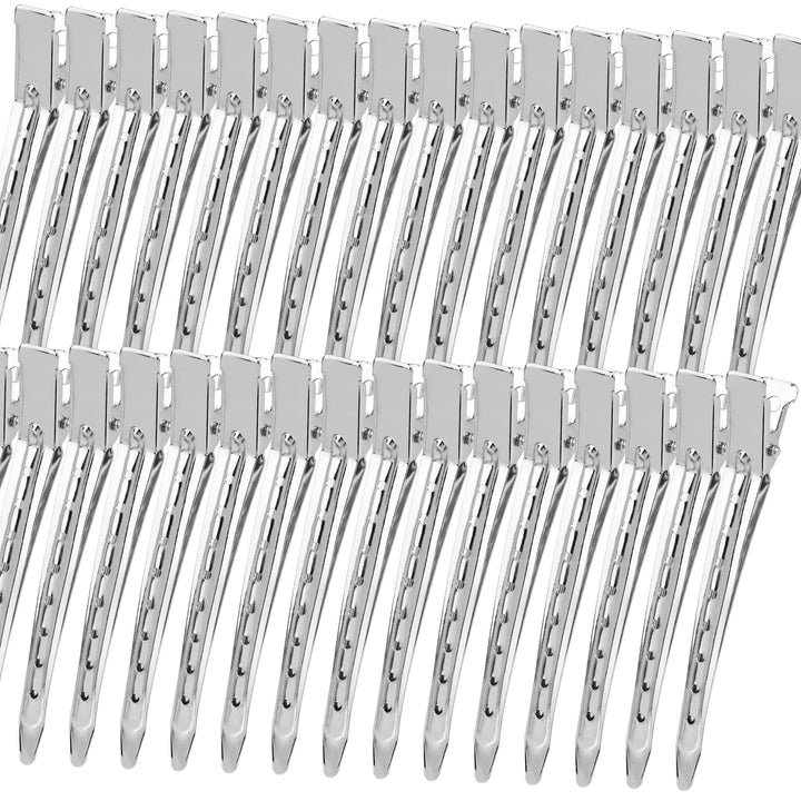 YGDZ front view of silver 30-piece clip set showing neat packaging and durable design
