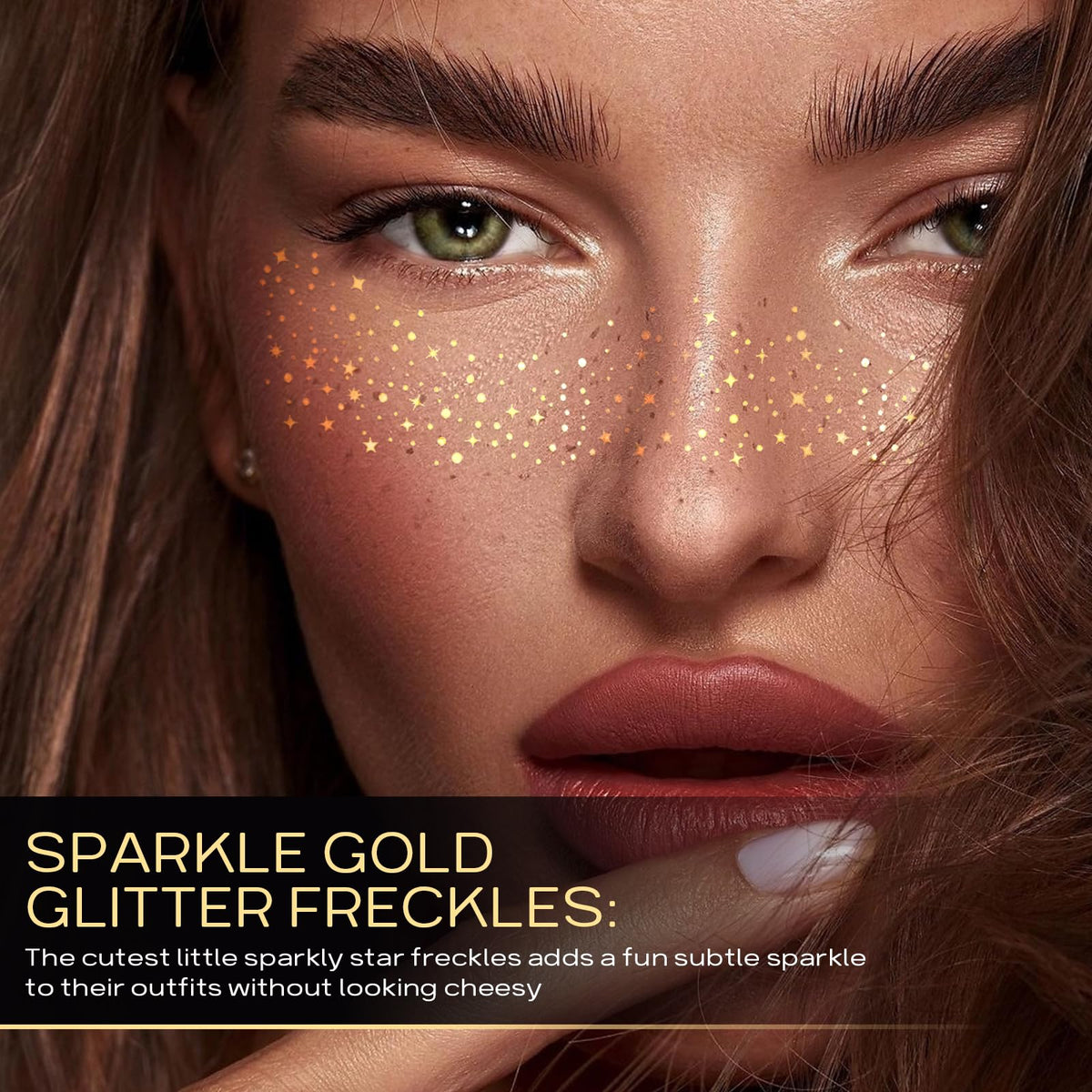 YGQQOY peeling backing sheet to apply glitter freckles for easy use